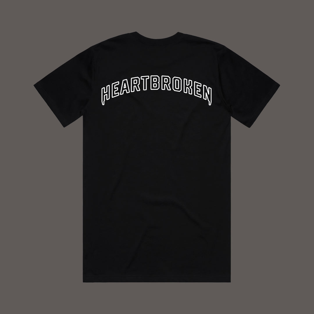 Heartbroken Premium Streetwear T-Shirt Black Therefore Worldwide www.there4.store